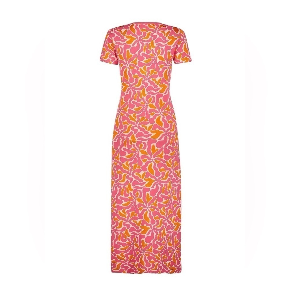 Mac Duggal Floral Scoopneck Knit Midi-Dress NWT | Sz M - Picture 2 of 5